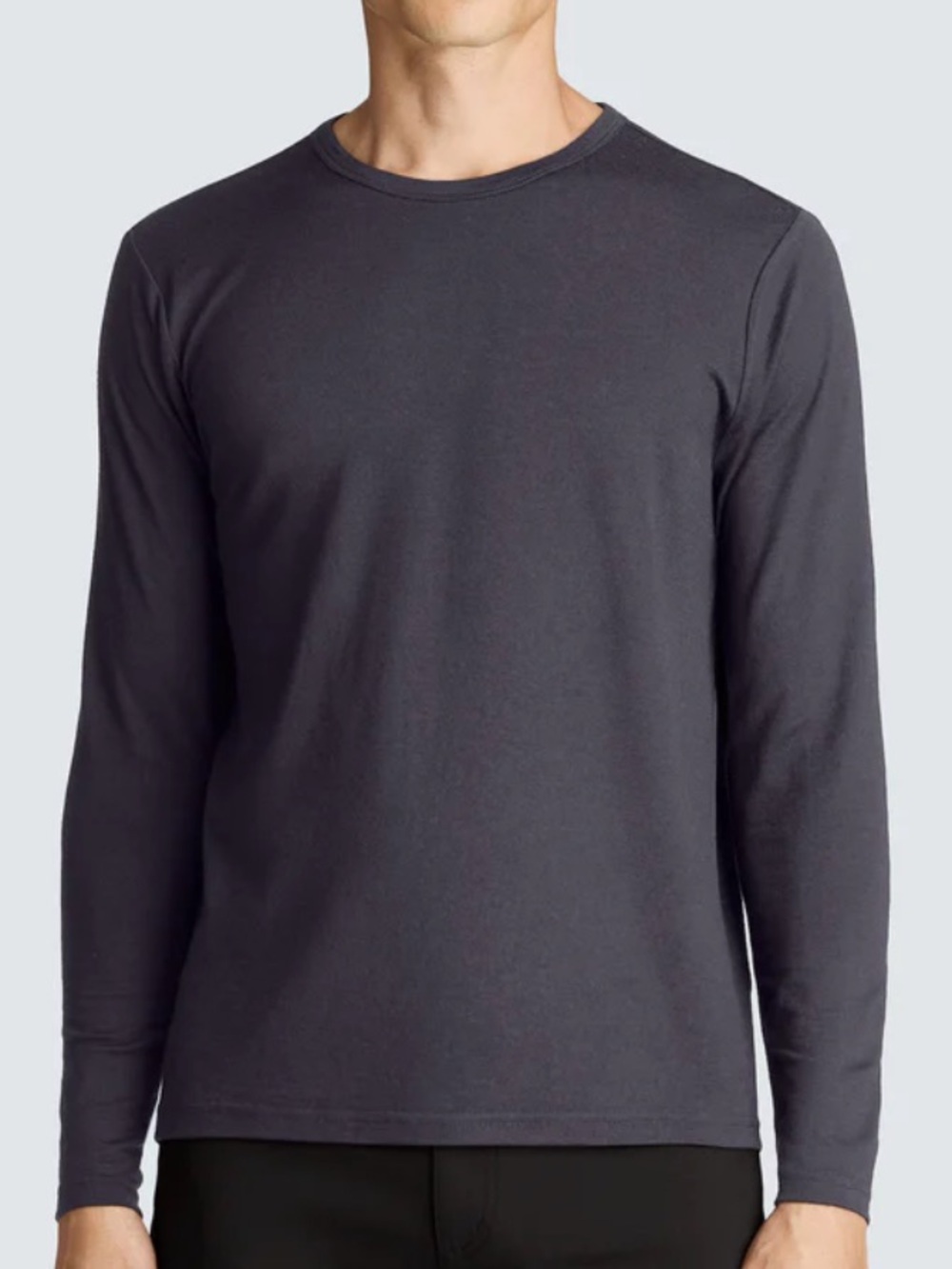 Unbound Merino - Men's Long Sleeve Merino Crew Shirt. Size XL. Charcoal